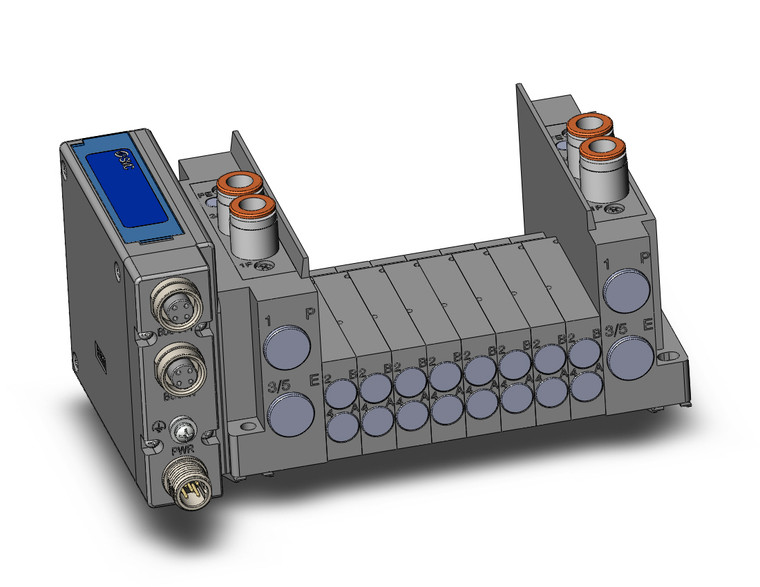 SMC SS5Y3-12SDB-08B-D0 Ss5Y3 8 Sta Manifold Base