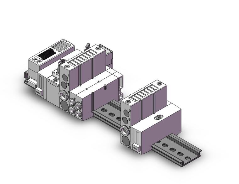 SMC SS5Y3-45S6BD-08BS-C4 Mfld Assy, Base Mt