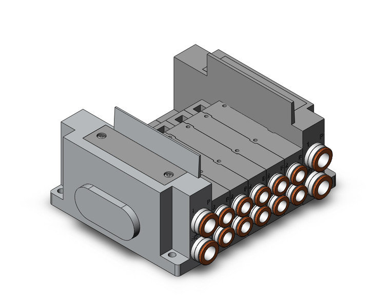 SMC SS5Y5-10S0-05B-C8 Ss5Y5 5 Sta Manifold Base