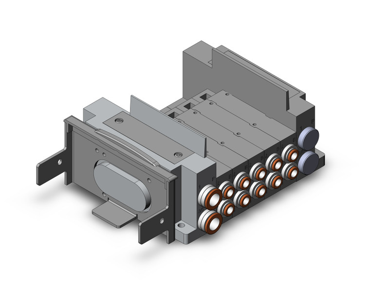 SMC SS5Y5-10S60-05D-C6 Ss5Y5 5 Sta Manifold Base