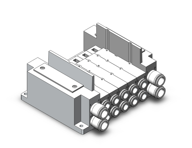 SMC SS5Y7-10S0-05B-N11 Ss5Y7 5 Sta Manifold Base