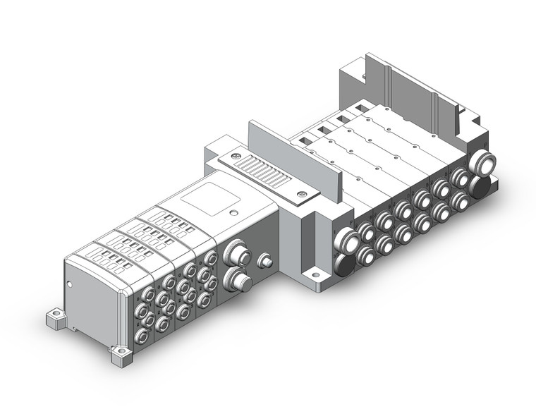 SMC SS5Y7-10SZE4C-06F-C8 Ss5Y7 6 Sta Manifold Base