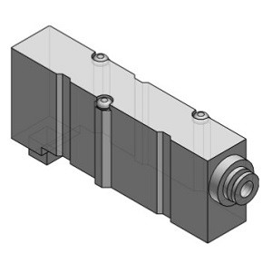 SMC SY70M-78-1A-N7 Individual SUP/EXH Block Assembly One-touch Fitting Straight Type For SY Series