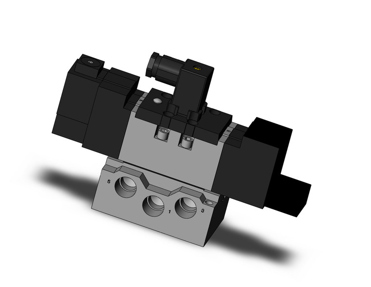 SMC VS7-8-FHG-D-3NMA04-Q Valve, Iso Dbl Sol Size 2