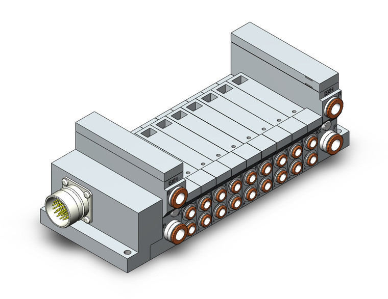 SMC VV5Q21-09N7M0-W 4/5 Port Solenoid Valve