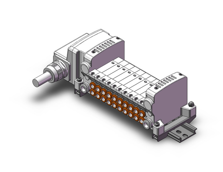 SMC VV5QC11-10N7LD1-DNS 4/5 Port Solenoid Valve