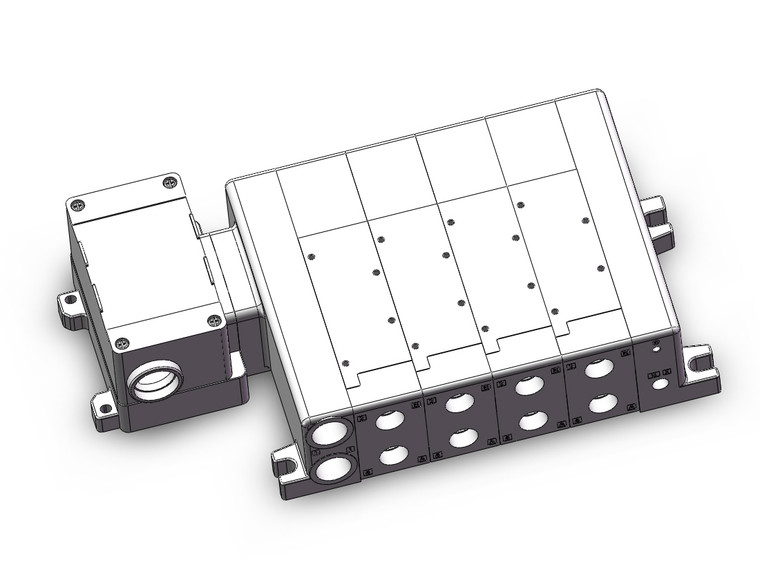 SMC VV5QC51-0403TTD0 Vqc5000 Valve Manifold