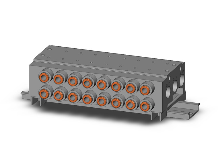 SMC VV5QZ25-08N7TC-DR Vqz2000 Base Mounted Manifold