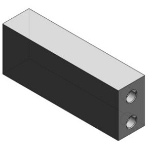 SMC VVQ5000-1A-T2-04-W Manifold Block Assembly For VQ5000 Series