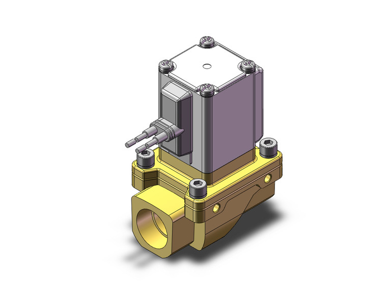 SMC VXZ243FEB Pilot Op 2 Port Solenoid Valve, (N.C.)
