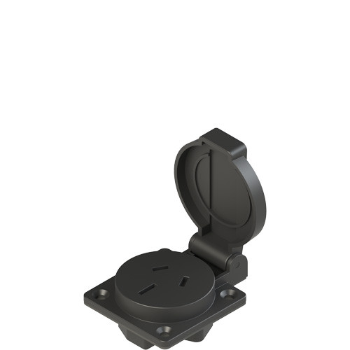 Pizzato VE PE1E1FA1 Australia-China Socket with Protection & Fixing Screws Kit