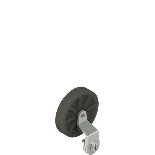 Pizzato VF LE51-R26 Lever with 50mm Central Rubber Roller for Industrial Applications