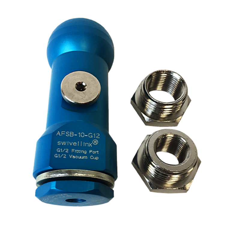 Swivellink AFSB-10-V vacuum adaptor w/ 8mm to g1/2 fittings