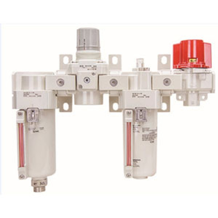 SMC AC41-N04-8Z-B-X2217 modular f.r.l. epoxy coated f/r/l