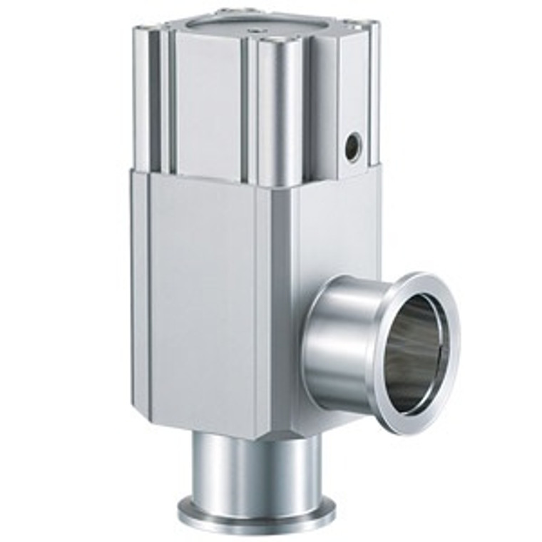 SMC XLF-25G-2M9// XLF-2 Series Aluminum High Vacuum Angle Valve Normally Closed, O-ring Seal