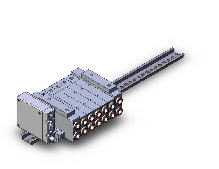 SMC SS5V3-W10S1EAND-05B-N11-D17 4/5 port solenoid valve ss5v 05 station manifold, tie-rod base