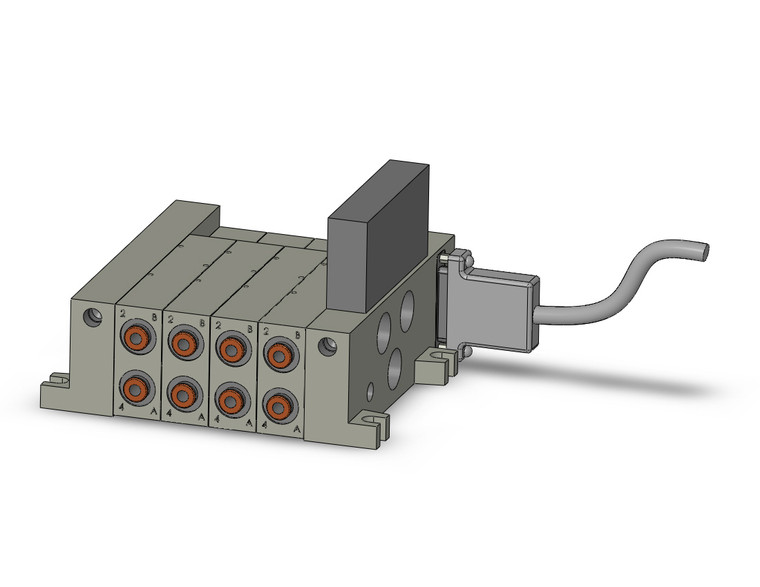 SMC VV5Q41-04N7TFU1-SU 4/5 port solenoid valve vv5q manifold
