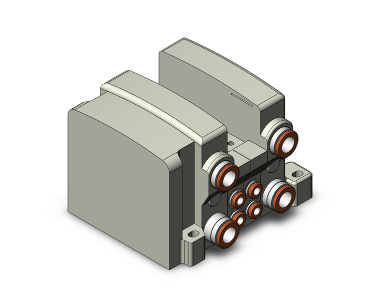 SMC VV5QC11-02C4SEAN 4/5 port solenoid valve vqc manifold