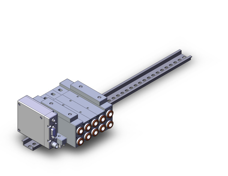 SMC SS5V3-W10S1EAND-03B-N11-D17 4/5 port solenoid valve ss5v 03 station manifold, tie-rod base