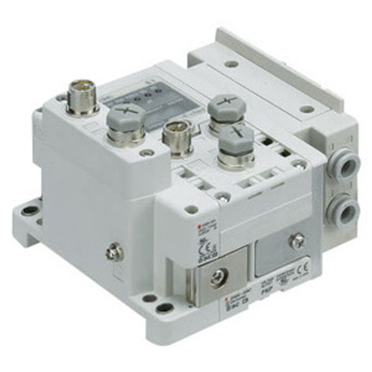 SMC SS5Y5-10S60-16B-C8 4/5 port solenoid valve ss5y5 16 sta manifold base