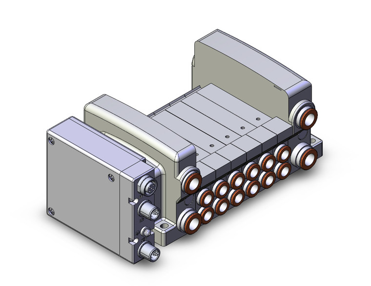 SMC VV5QC21-06C8SVA 4/5 port solenoid valve vqc manifold