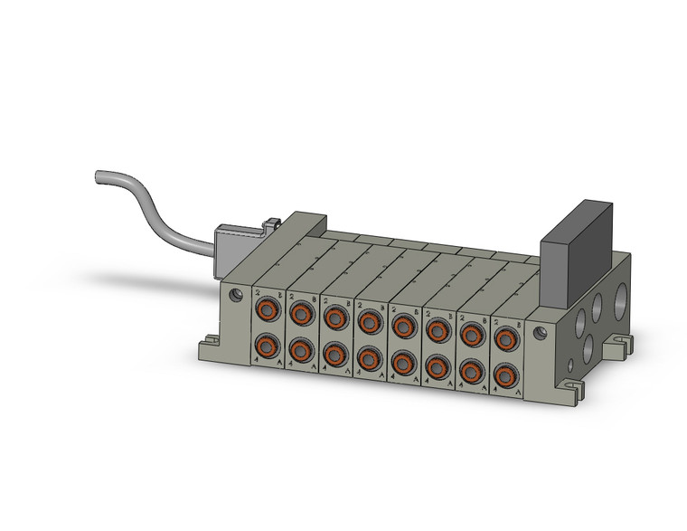 SMC VV5Q41-08C8FD3-SU 4/5 port solenoid valve vv5q manifold