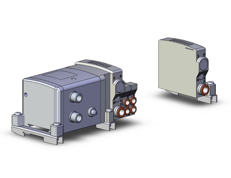 SMC VV5QC11-12C6SDNN0-D0S 4/5 port solenoid valve vqc manifold