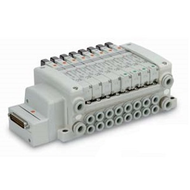 SMC VV5QC41-06N11TFD0-S VQC4000 Series 5 Port Solenoid Valve Base Mounted Plug-in Unit S Kit (D-sub Connector Kit) Manifold IP40 Compliant