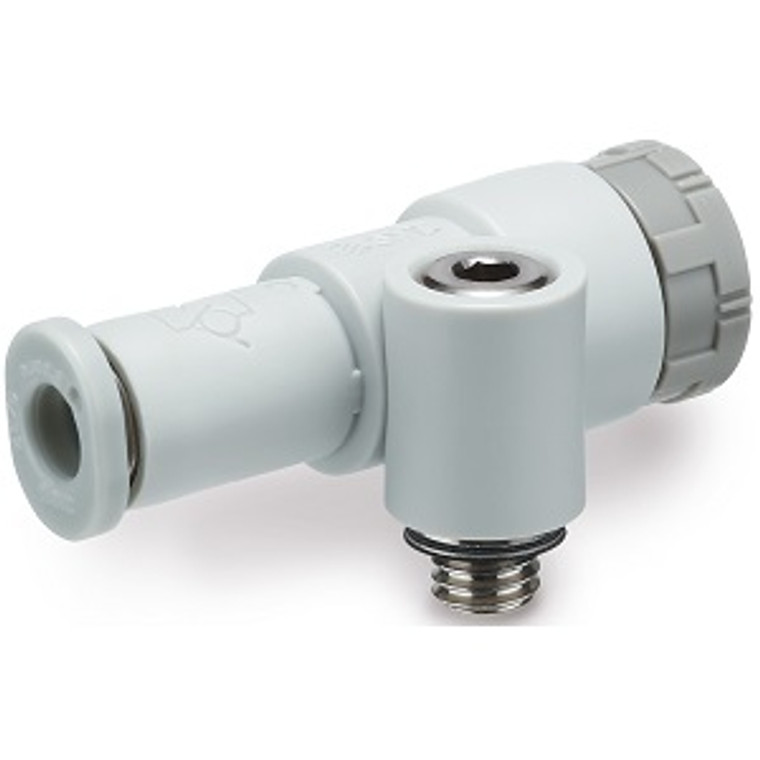SMC JAS-LEA06-G01 JAS Series Speed Controller with One-touch Fitting Compact Type Elbow Type Push-lock Type