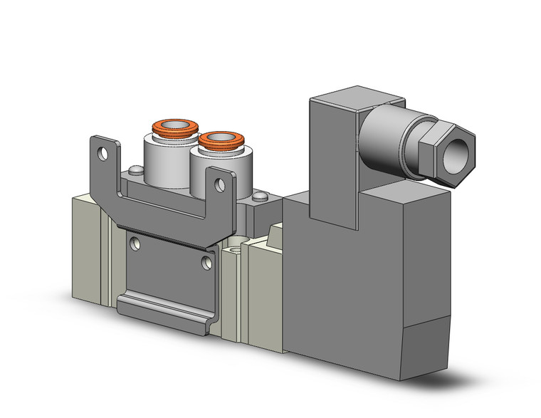 SMC SY5120-5YZD-N7T-F2 4/5 port solenoid valve valve, sgl sol,body pt, din