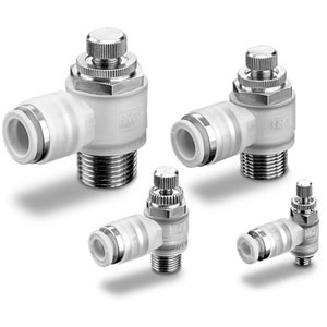SMC AS1201FPG-M5-06-J AS-FPQ/FPG Series Clean Speed Controller With One-touch Fitting Elbow Type
