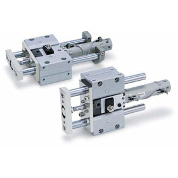 SMC MLGCLB40-100-R-E MLGC Series Guide Cylinder Built-in Fine Lock Cylinder Compact Type