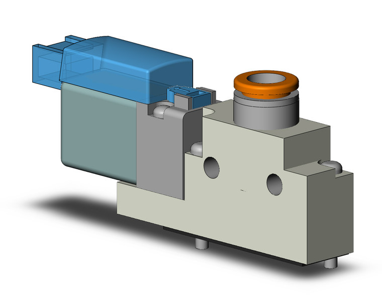 SMC VQZ115K-6MO1-C6 3 port base mounted solenoid valve