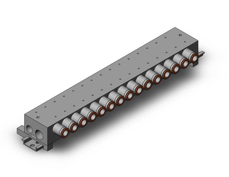 SMC VV3QZ35-15N11TC-D base mounted manifold