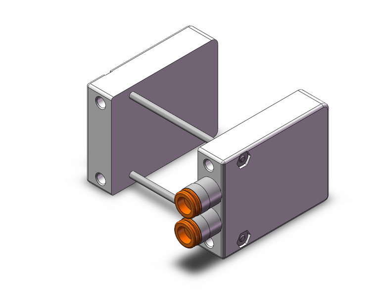 SMC VV100-10FAD2-04U1-N7N 3 port solenoid valve plug-in connector type mfld