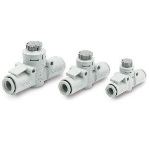 SMC 10-AS2052F-07A 10-AS Series Clean Series Speed Controller With One-touch Fittings In-line Type