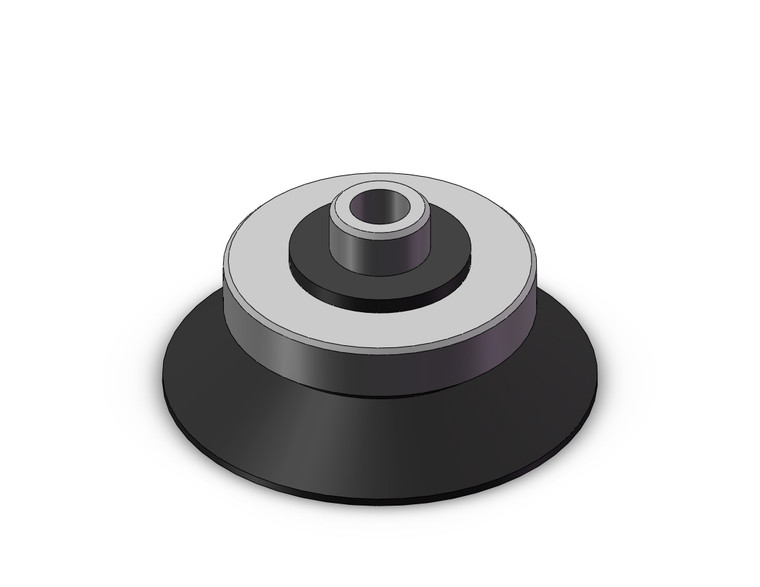 SMC ZP3E-T40UMU-A10 vacuum pad, zp, zp2, zp3 vertical vacuum inlet w/adapter