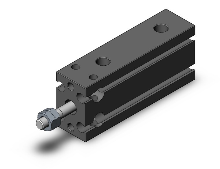 SMC CDUX10-20D compact cylinder cyl, low speed, dbl acting