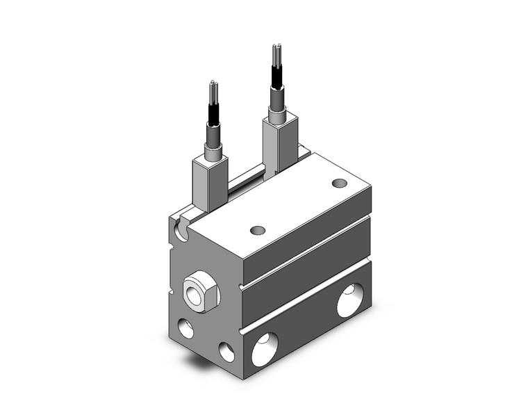 SMC CDUJB16-15D-F8PL compact cylinder cyl, free mount, dbl acting