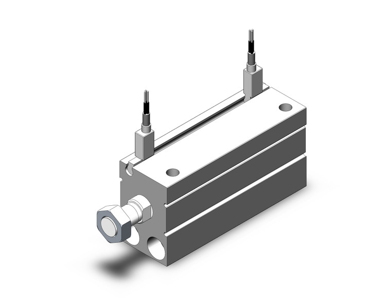 SMC CDUJS20-50DM-F8BL compact cylinder cyl, free mount, dbl acting