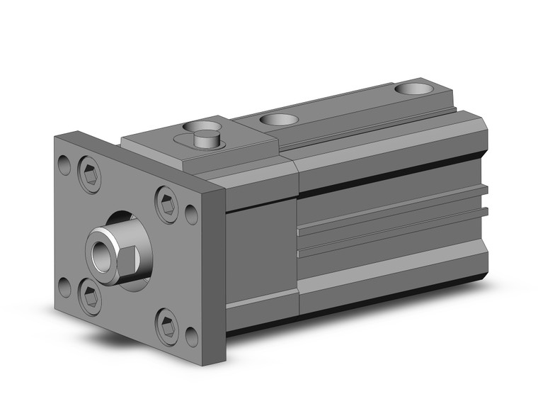 SMC CDLQF32TN-30D-B compact cylinder w/lock cyl, compact with lock