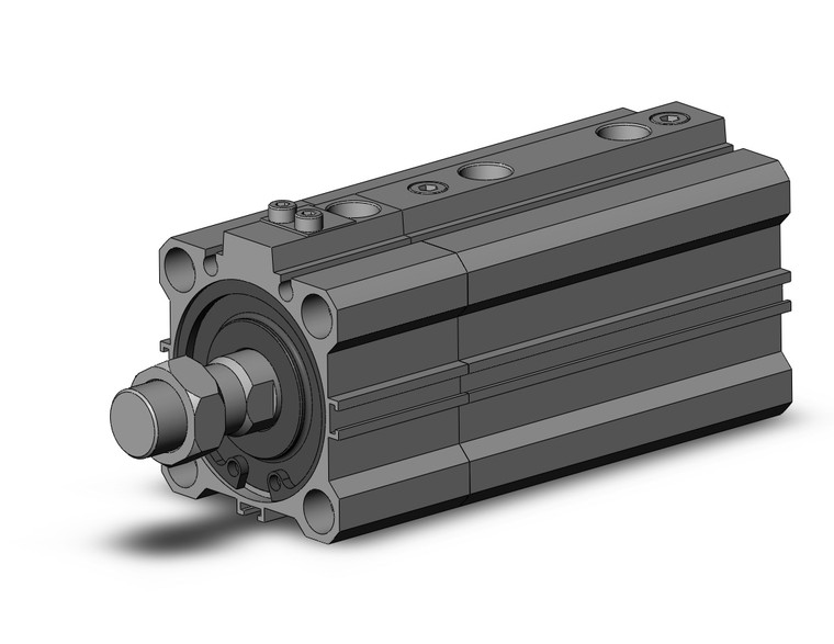 SMC RDLQB40TN-40M-B compact cylinder w/lock cyl, compact, air cushion & lock, sw cap