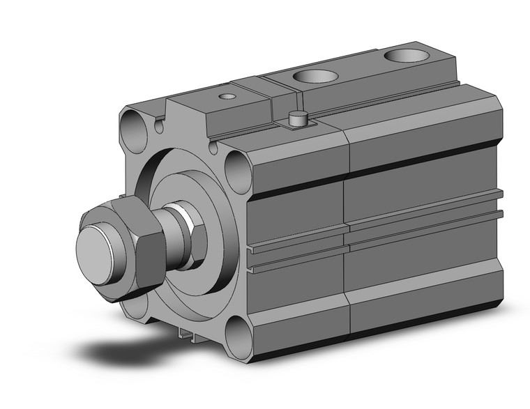 SMC CDLQB50TF-15DM-F compact cylinder w/lock cyl, compact with lock