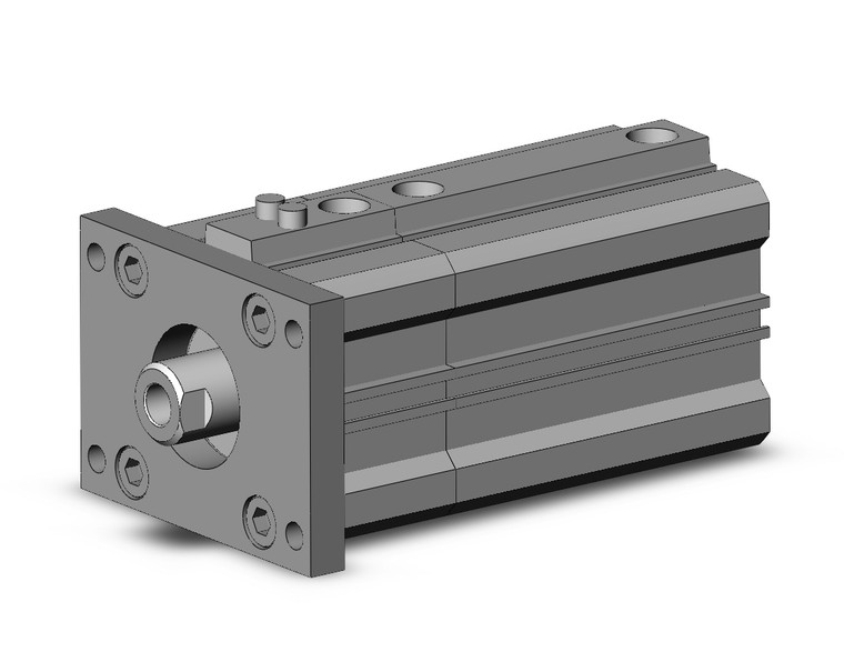 SMC CDLQF40-35D-B compact cylinder w/lock cyl, compact with lock
