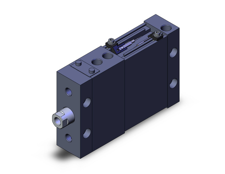 SMC MDLUB40-30D-B-M9PWL compact cylinder w/lock cyl, plate w/lock, auto sw capable