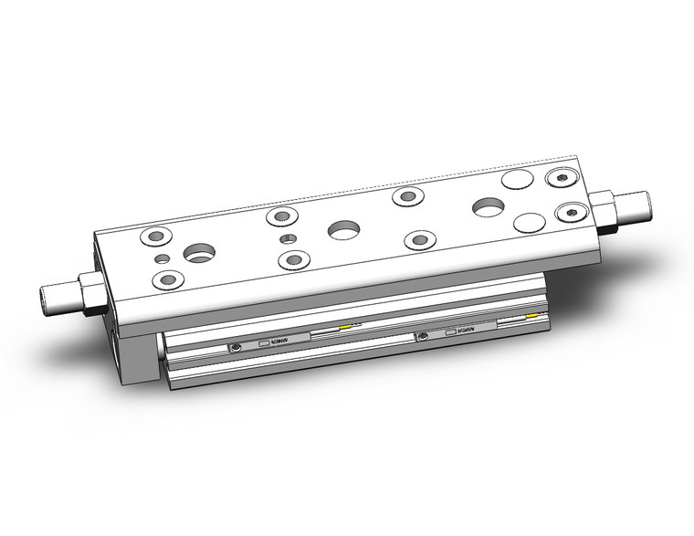 SMC MXQ12C-50ZA-M9NWMAPC guided cylinder cylinder, slide table, with auto switch