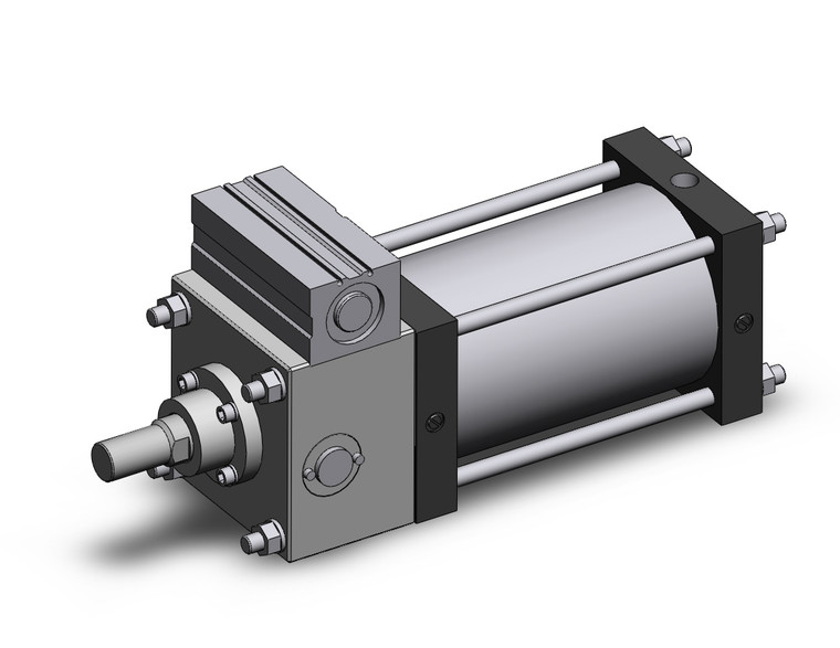 SMC CDLSB140-200H-D tie rod cylinder w/lock cls cylinder