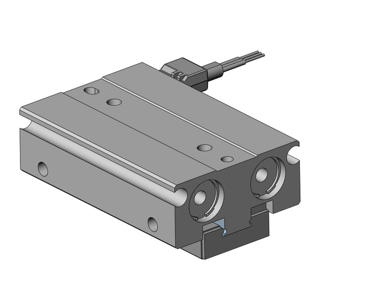 SMC MHF2-8D1R-M9PVSAPCS gripper cylinder, mhf2, low profile air gripper