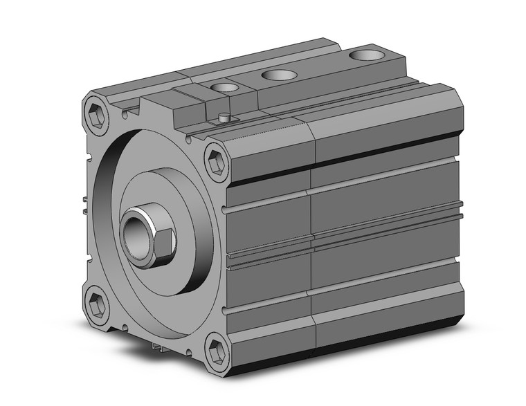 SMC CDLQA100-25D-B compact cylinder w/lock cyl, compact with lock