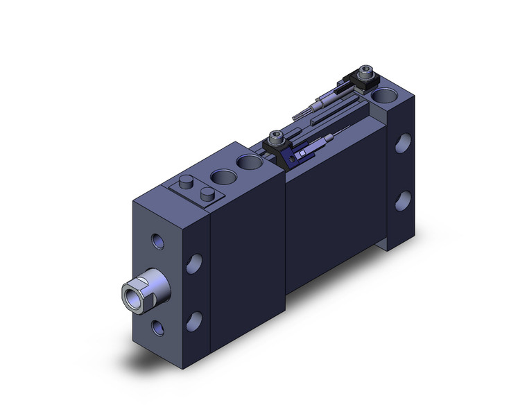 SMC MDLUB32-30D-B-M9PWL compact cylinder w/lock cyl, plate w/lock, auto sw capable